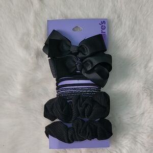 🖤 Claire's Black Hair Accessories Set